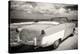 Cuba Fuerte Collection B&W - American Classic Car on the Beach III-Philippe Hugonnard-Premier Image Canvas