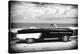 Cuba Fuerte Collection B&W - American Classic Car on the Beach-Philippe Hugonnard-Premier Image Canvas