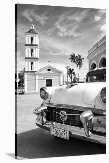 Cuba Fuerte Collection B&W - Classic Car in Santa Clara II-Philippe Hugonnard-Premier Image Canvas