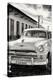 Cuba Fuerte Collection B&W - Plymouth Classic Car III-Philippe Hugonnard-Stretched Canvas