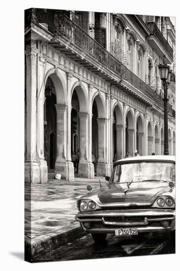 Cuba Fuerte Collection B&W - Vintage Car in Havana VIII-Philippe Hugonnard-Stretched Canvas
