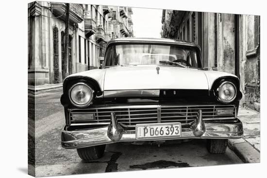 Cuba Fuerte Collection B&W - Vintage Cuban Ford-Philippe Hugonnard-Stretched Canvas