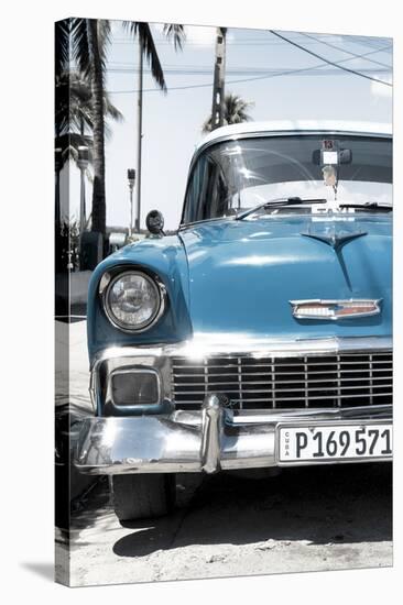 Cuba Fuerte Collection - Blue Chevy Classic Car-Philippe Hugonnard-Stretched Canvas