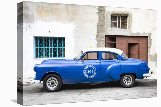 Cuba Fuerte Collection - Blue Pontiac 1953 Original Classic Car-Philippe Hugonnard-Premier Image Canvas