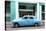 Cuba Fuerte Collection - Blue Taxi Car-Philippe Hugonnard-Premier Image Canvas