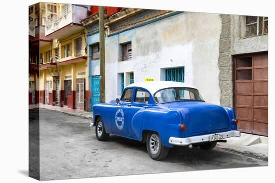 Cuba Fuerte Collection - Blue Taxi Pontiac 1953-Philippe Hugonnard-Premier Image Canvas