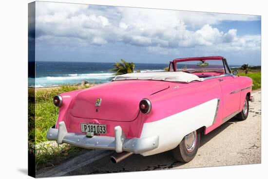 Cuba Fuerte Collection - Classic Pink Car Cabriolet-Philippe Hugonnard-Stretched Canvas