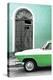 Cuba Fuerte Collection - Close-up of American Classic Car White and Green-Philippe Hugonnard-Premier Image Canvas