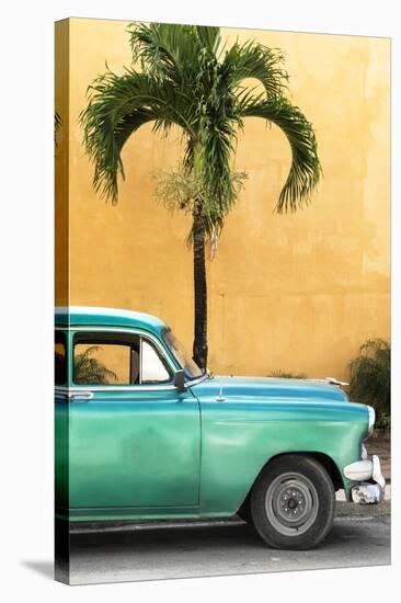 Cuba Fuerte Collection - Close-up of Beautiful Retro Green Car-Philippe Hugonnard-Stretched Canvas