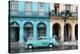 Cuba Fuerte Collection - Colorful Architecture and Turquoise Classic Car-Philippe Hugonnard-Stretched Canvas