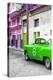 Cuba Fuerte Collection - Green Taxi Car in Havana-Philippe Hugonnard-Premier Image Canvas