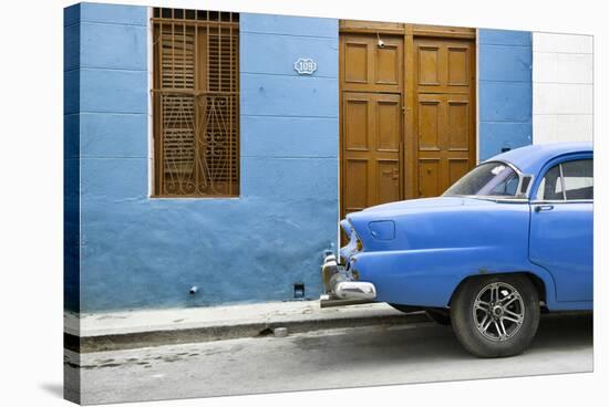 Cuba Fuerte Collection - Havana 109 Street Blue-Philippe Hugonnard-Stretched Canvas