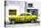 Cuba Fuerte Collection - Lime Green Pontiac 1953 Original Classic Car-Philippe Hugonnard-Premier Image Canvas