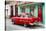 Cuba Fuerte Collection - Old Cuban Red Car-Philippe Hugonnard-Stretched Canvas