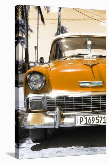 Cuba Fuerte Collection - Orange Chevy Classic Car-Philippe Hugonnard-Stretched Canvas