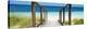 Cuba Fuerte Collection Panoramic - Boardwalk on the Beach II-Philippe Hugonnard-Stretched Canvas