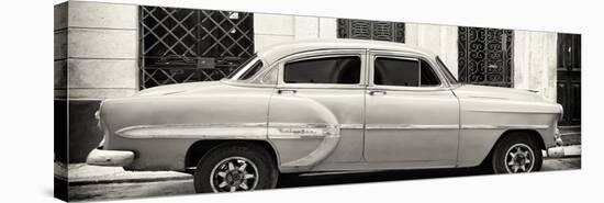 Cuba Fuerte Collection Panoramic BW - Bel Air Classic Car II-Philippe Hugonnard-Premier Image Canvas
