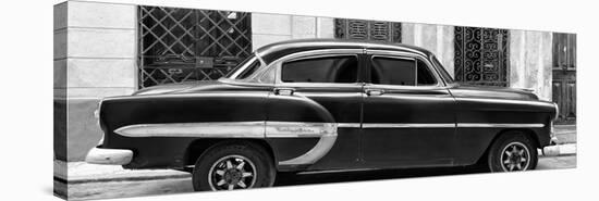 Cuba Fuerte Collection Panoramic BW - Bel Air Classic Car-Philippe Hugonnard-Stretched Canvas