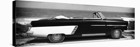Cuba Fuerte Collection Panoramic BW - Cabriolet Car-Philippe Hugonnard-Stretched Canvas