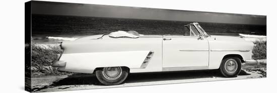 Cuba Fuerte Collection Panoramic BW - Cabriolet Classic Car-Philippe Hugonnard-Stretched Canvas