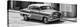 Cuba Fuerte Collection Panoramic BW - Cuban Taxi II-Philippe Hugonnard-Stretched Canvas