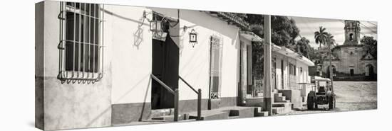 Cuba Fuerte Collection Panoramic BW - Quiet Street in Trinidad-Philippe Hugonnard-Premier Image Canvas