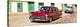 Cuba Fuerte Collection Panoramic - Cuban Taxis-Philippe Hugonnard-Stretched Canvas