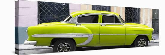 Cuba Fuerte Collection Panoramic - Lime Green Bel Air Classic Car-Philippe Hugonnard-Stretched Canvas