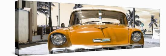 Cuba Fuerte Collection Panoramic - Orange Chevy-Philippe Hugonnard-Stretched Canvas