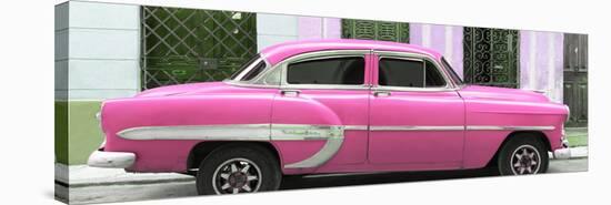 Cuba Fuerte Collection Panoramic - Pink Bel Air Classic Car-Philippe Hugonnard-Premier Image Canvas