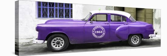 Cuba Fuerte Collection Panoramic - Purple Pontiac 1953 Original Classic Car-Philippe Hugonnard-Premier Image Canvas