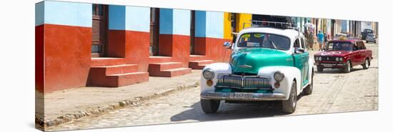 Cuba Fuerte Collection Panoramic - Taxis in Trinidad-Philippe Hugonnard-Stretched Canvas