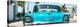 Cuba Fuerte Collection Panoramic - Turquoise Chevy-Philippe Hugonnard-Stretched Canvas