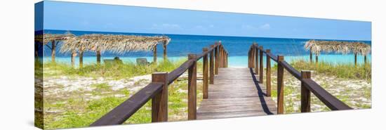 Cuba Fuerte Collection Panoramic - Way to the Beach-Philippe Hugonnard-Stretched Canvas