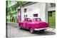 Cuba Fuerte Collection - Pink Taxi Pontiac 1953-Philippe Hugonnard-Premier Image Canvas