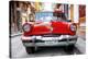 Cuba Fuerte Collection - Red Taxi of Havana-Philippe Hugonnard-Stretched Canvas