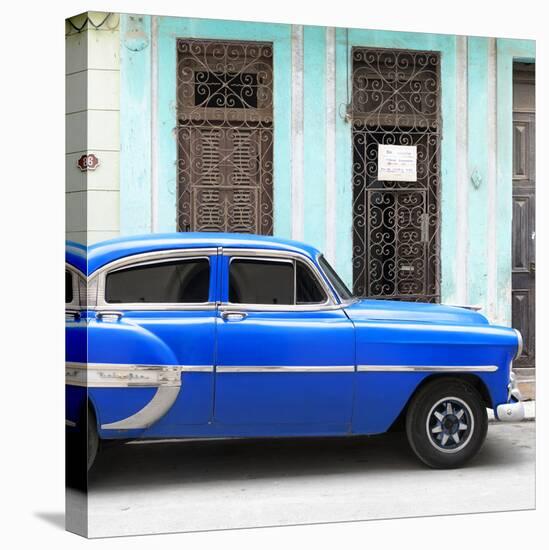 Cuba Fuerte Collection SQ - Bel Air Classic Blue Car-Philippe Hugonnard-Stretched Canvas