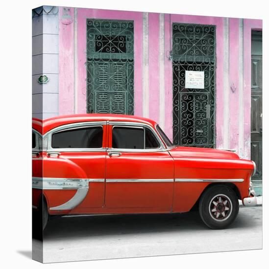 Cuba Fuerte Collection SQ - Bel Air Classic Red Car-Philippe Hugonnard-Stretched Canvas