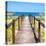 Cuba Fuerte Collection SQ - Boardwalk on the Beach III-Philippe Hugonnard-Stretched Canvas