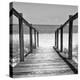 Cuba Fuerte Collection SQ BW - Boardwalk on the Beach II-Philippe Hugonnard-Stretched Canvas