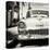 Cuba Fuerte Collection SQ BW - Old Classic Chevy-Philippe Hugonnard-Stretched Canvas