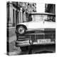 Cuba Fuerte Collection SQ BW - Old Ford Car II-Philippe Hugonnard-Stretched Canvas