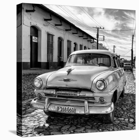 Cuba Fuerte Collection SQ BW - Plymouth Classic Car II-Philippe Hugonnard-Premier Image Canvas