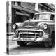 Cuba Fuerte Collection SQ BW - Retro Car in Havana-Philippe Hugonnard-Stretched Canvas