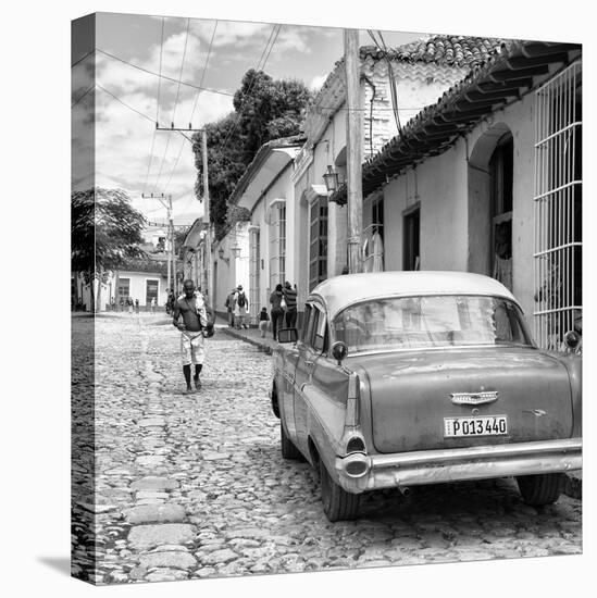 Cuba Fuerte Collection SQ BW - Street Scene Trinidad II-Philippe Hugonnard-Stretched Canvas