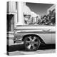 Cuba Fuerte Collection SQ BW - Vintage Car II-Philippe Hugonnard-Stretched Canvas