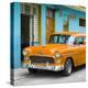 Cuba Fuerte Collection SQ - Classic American Orange Car in Havana-Philippe Hugonnard-Stretched Canvas