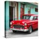 Cuba Fuerte Collection SQ - Classic American Red Car in Havana-Philippe Hugonnard-Premier Image Canvas