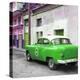 Cuba Fuerte Collection SQ - Green Taxi Pontiac 1953-Philippe Hugonnard-Stretched Canvas