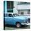 Cuba Fuerte Collection SQ - Old Blue Car in the Streets of Havana-Philippe Hugonnard-Premier Image Canvas